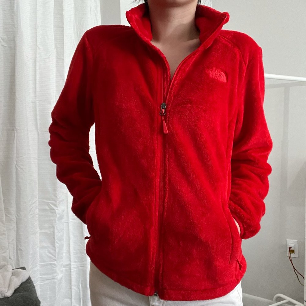 North Face Osito Fleece Jacket in Red (S)